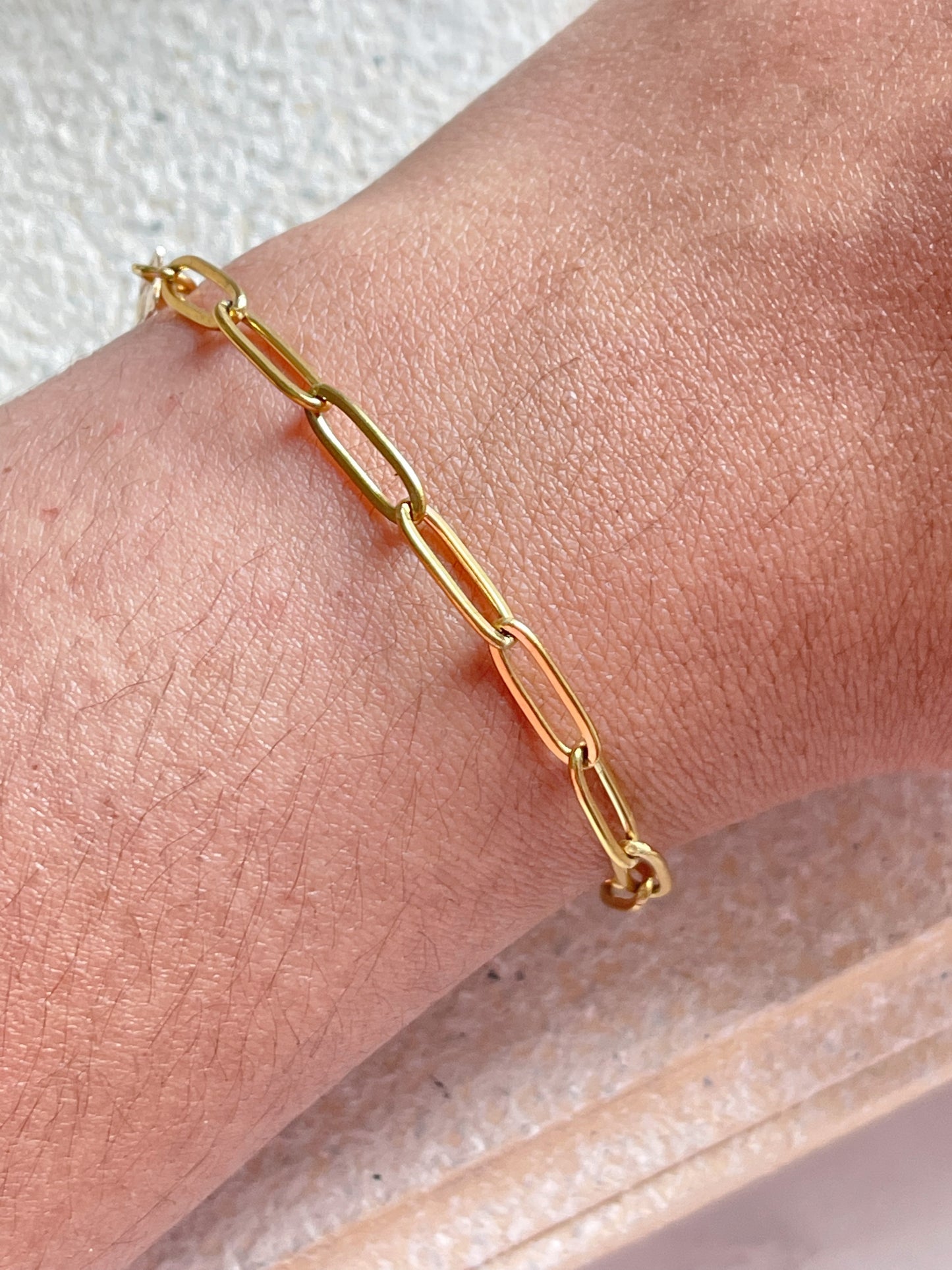 Paper clip bracelet