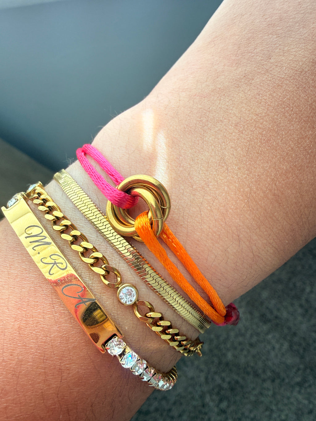 Rainbow Rings Bracelet 🌈