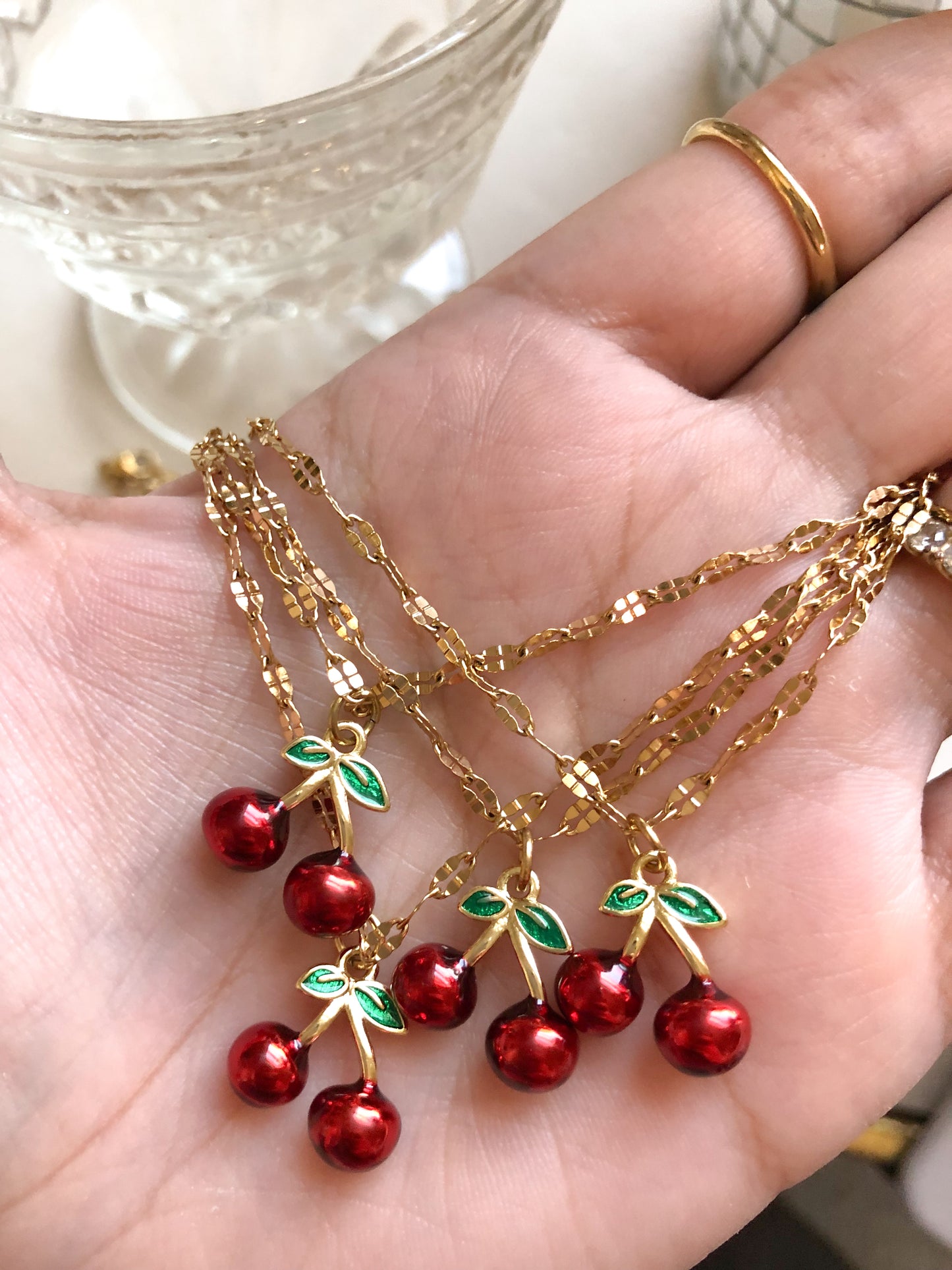 Cherry necklace 🍒✨