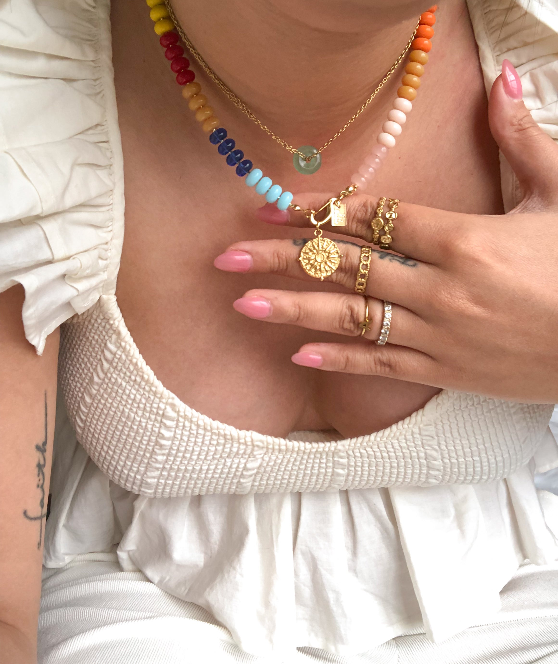 Cristal Beaded Necklace