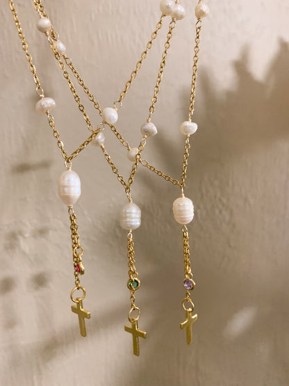 Cross lariat