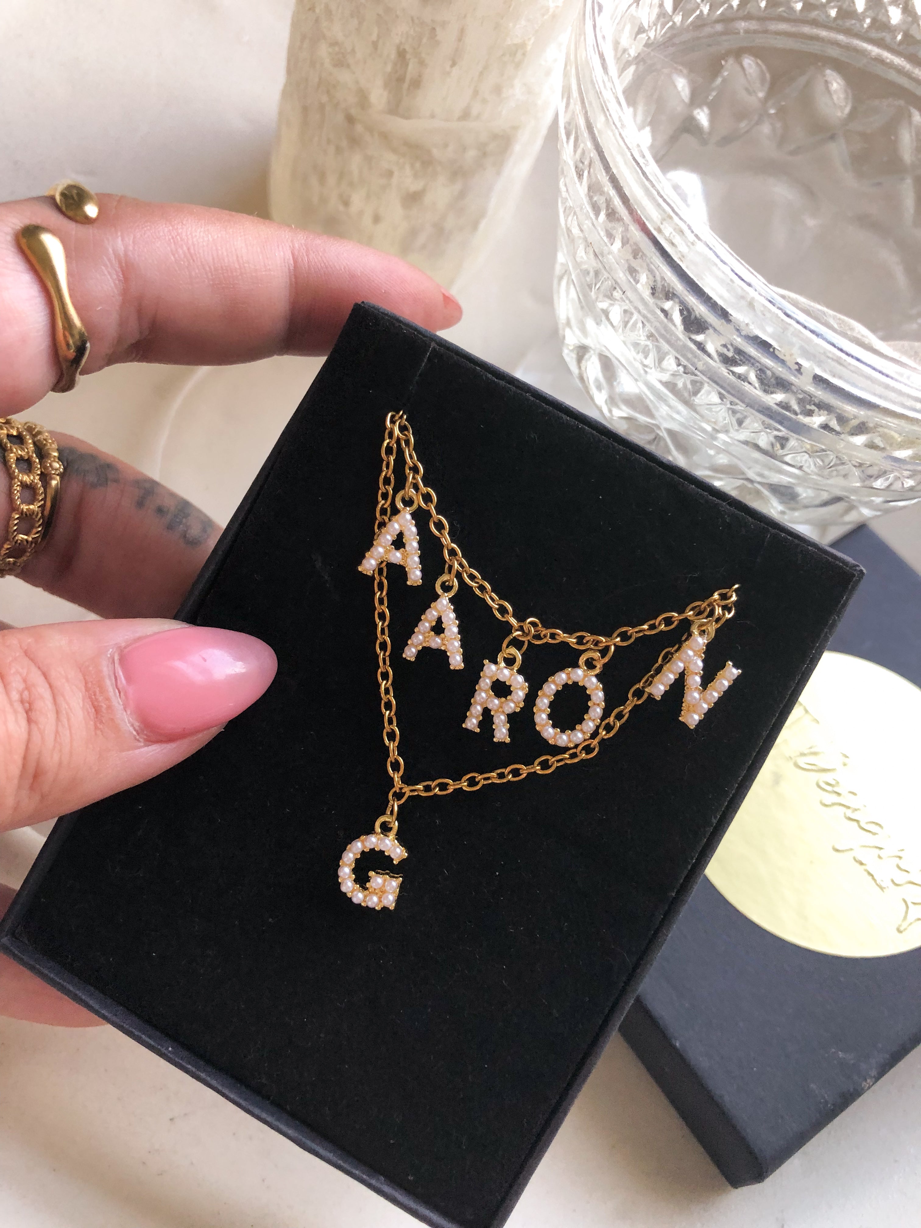 Pearly Name Necklace