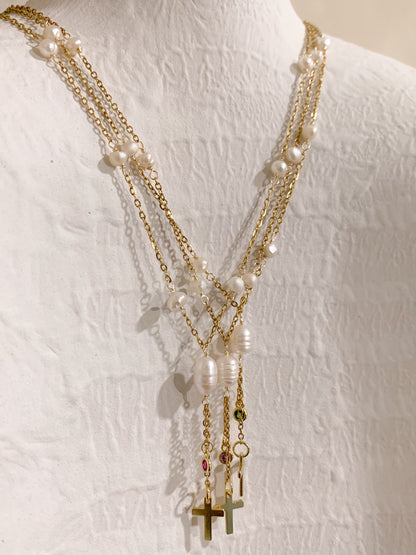 Cross lariat