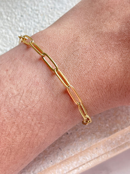 Paper clip bracelet