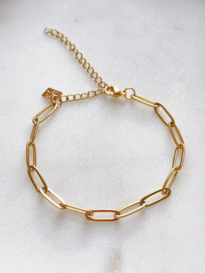 Paper clip bracelet