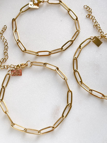 Paper clip bracelet